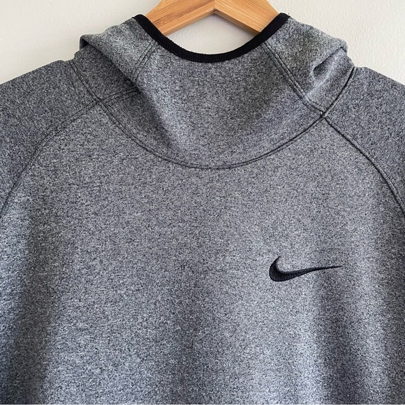 Nike Men's Dri-Fit Dark Gray Short Sleeve Hoodie Size Large - Picture 5 of 9